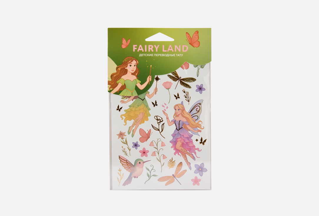 Изображение товара Детские переводные тату MIAMITATS Kids fairy land middle яркие безопасные на кожу