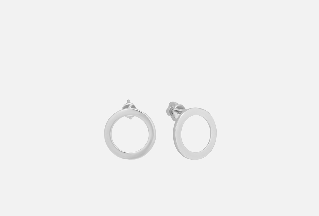 

Серьги-пусеты серебряные FOROSTINA.K SILVER, Круг 2.0 2 шт