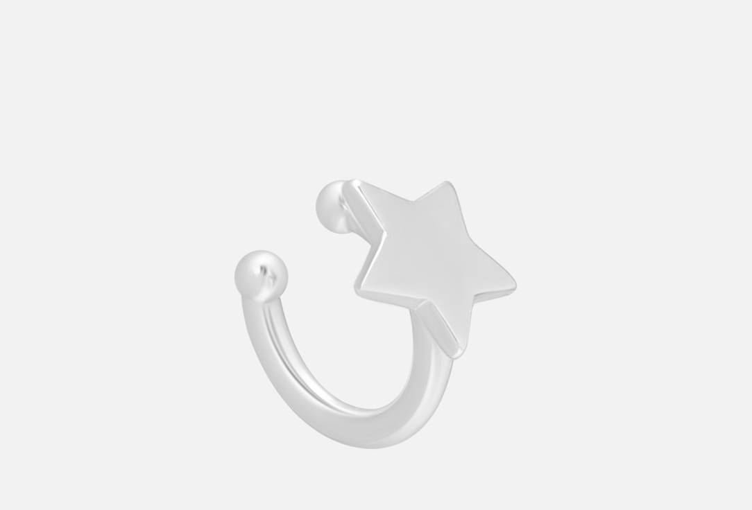 

Кафф серебряный FOROSTINA.K SILVER, Звезда 1 шт