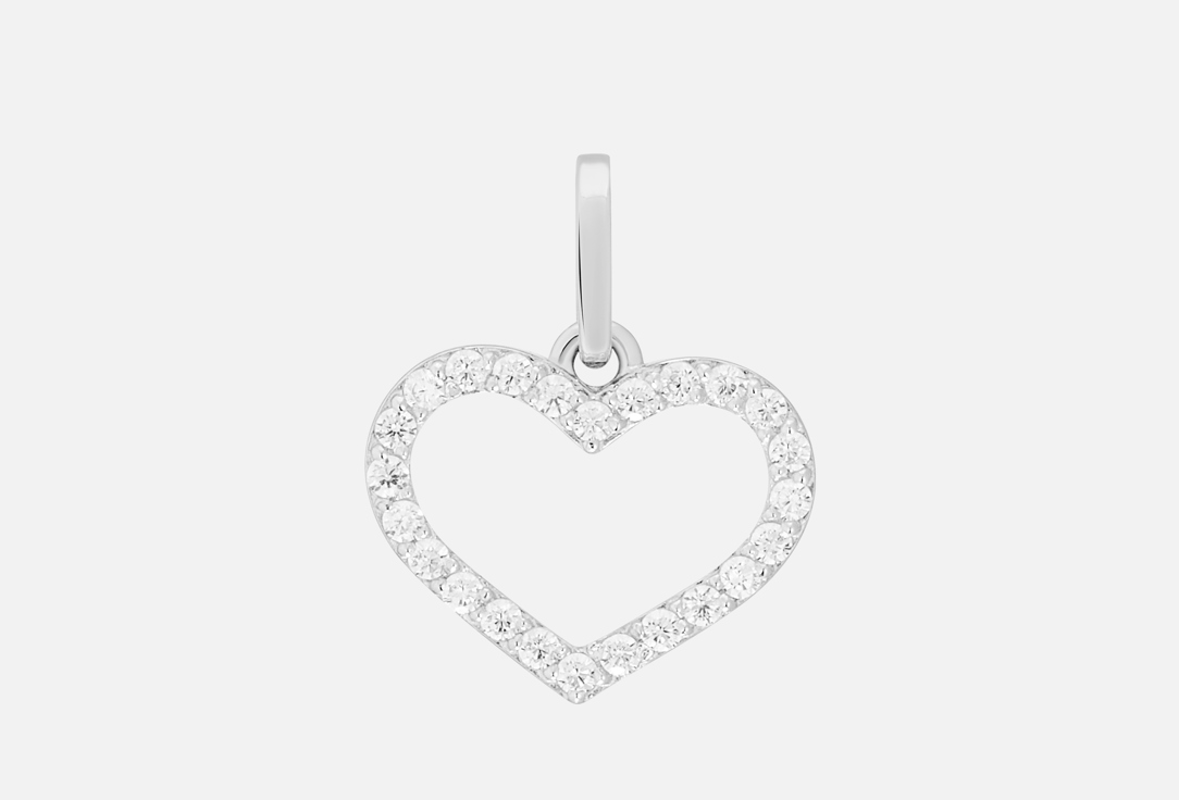 Сердце с фианитами 1 шт 1647₽
