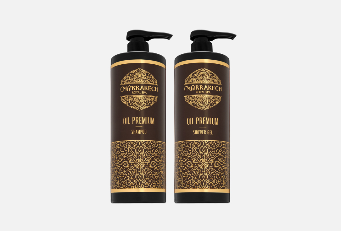 Изображение товара Подарочный набор MARRAKECH Royal SPA OIL PREMIUM - шампунь и гель для душа 1000 мл