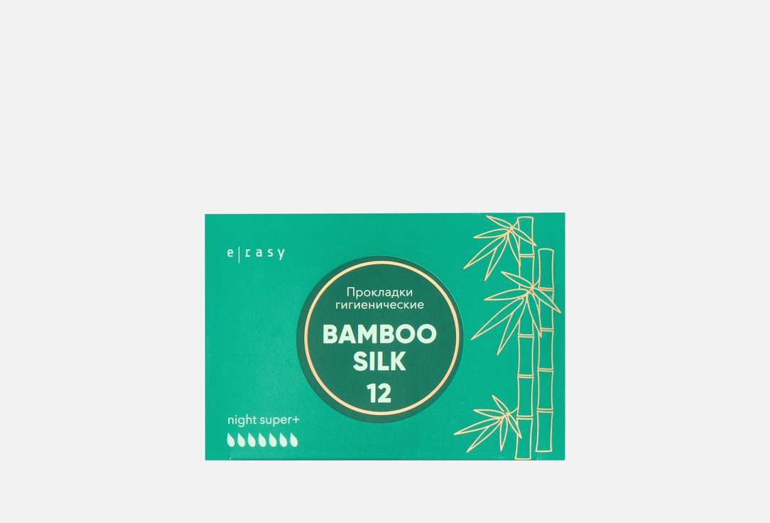 

Ночные прокладки E-RASY, BAMBOO SILK Super + 12 шт