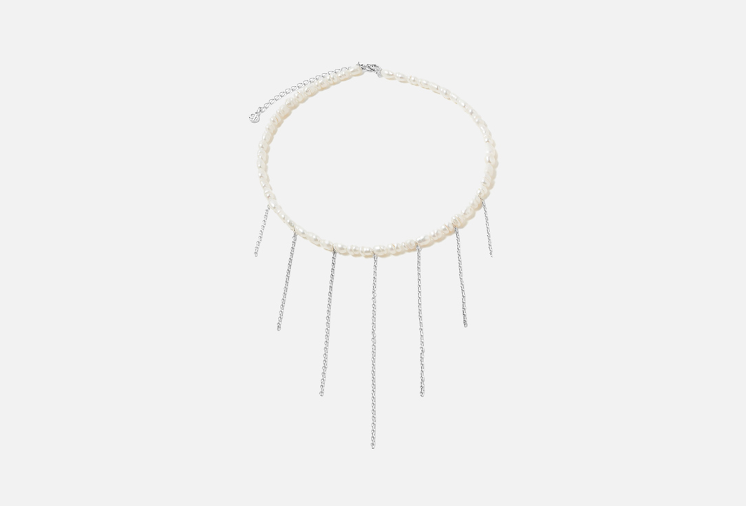 Из натурального жемчуга с цепочками 1 шт 8280₽