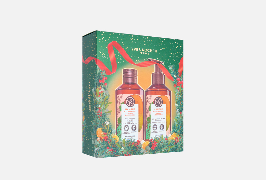 Изображение товара Подарочный набор для тела Yves Rocher с соком манго и кориандра 2 предмета