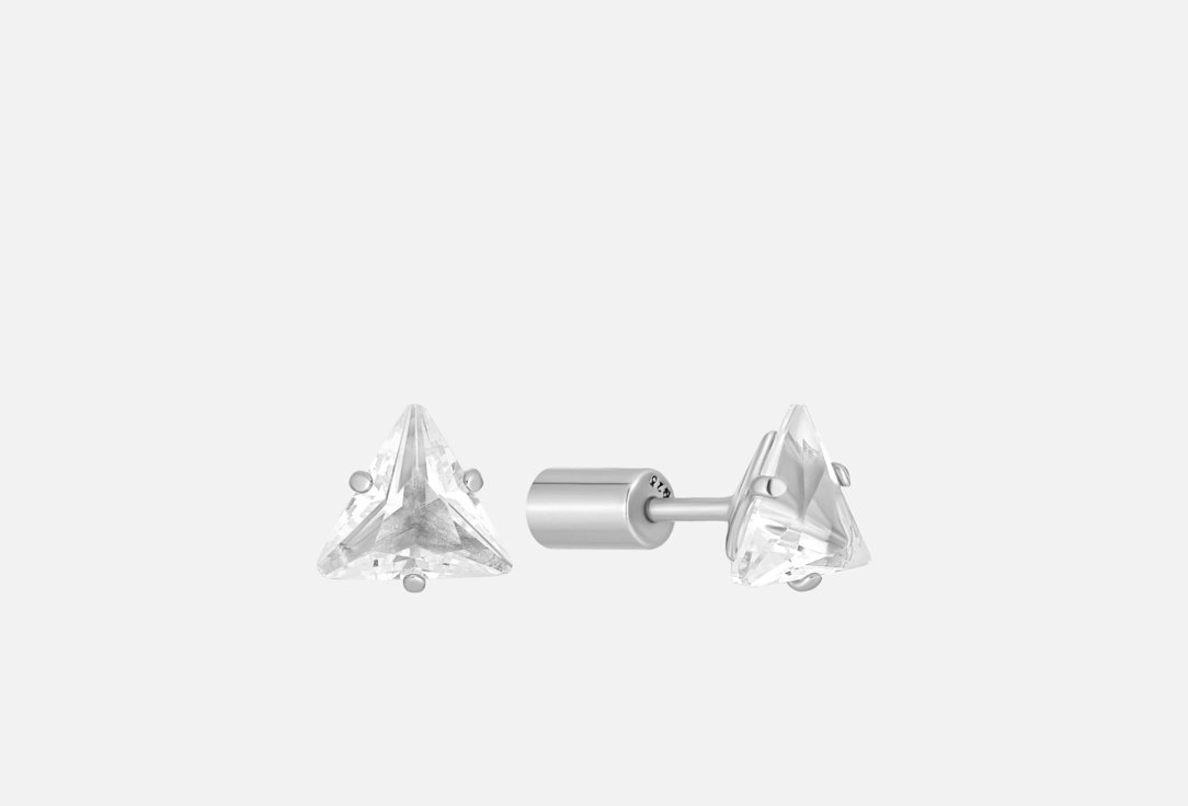 Изображение товара Серьги-пусеты серебряные Sbleskom Лед треугольник