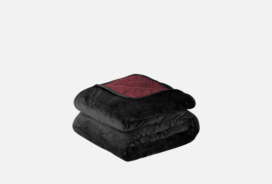 

Покрывало стеганое MOROSHKA, Принт, Двухсторонее, Taro, черный, красный, 220х240 см 1 шт