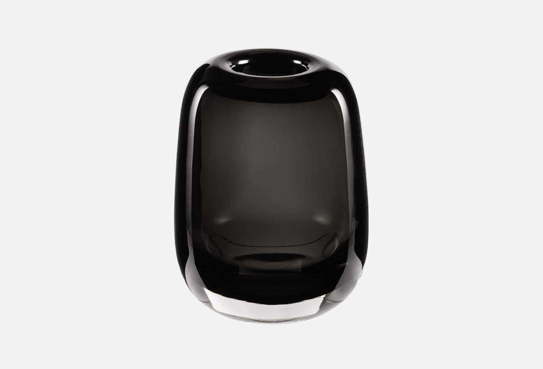 Изображение товара Ваза Moroshka Taro серого цвета, 17 х 13 см из стекла