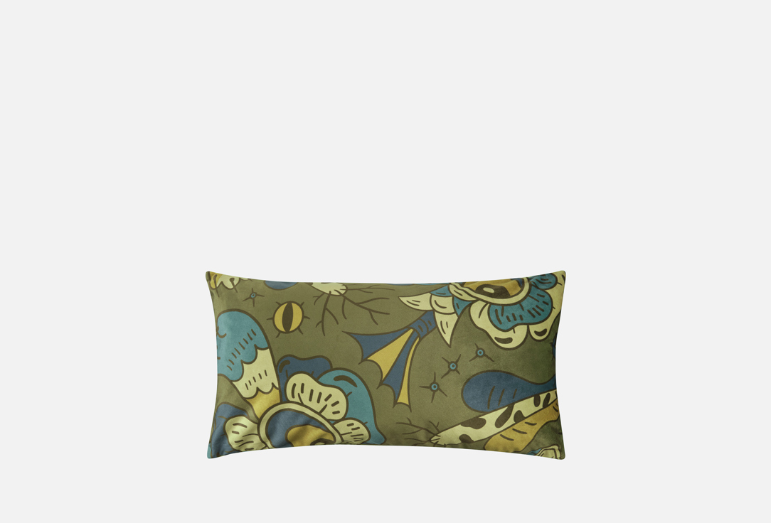 

Декоративная подушка MOROSHKA, Принт, Mistifikatsiya, 30х60 см, на потайной молнии, зеленый 1 шт