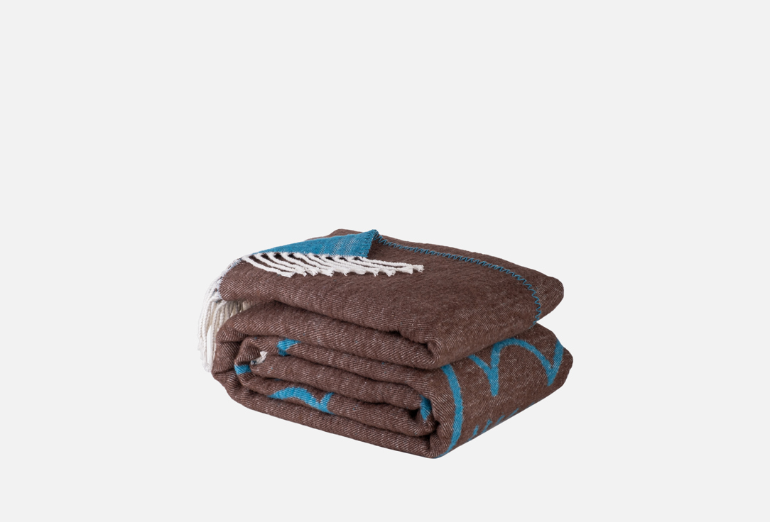 

Плед MOROSHKA, Принт, Mistifikatsiya, 130х170 см, коричневый бирюзовый 1 шт