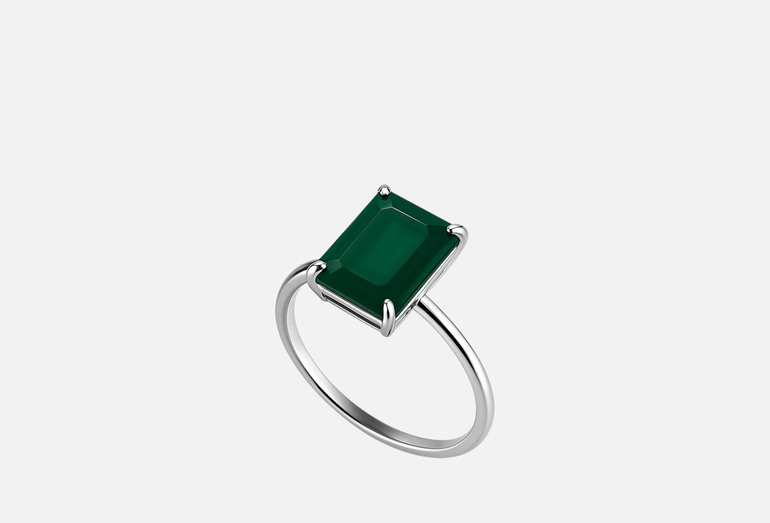 Изображение товара Серебряное кольцо The Reason Perfect с изумрудным агатом для женщин