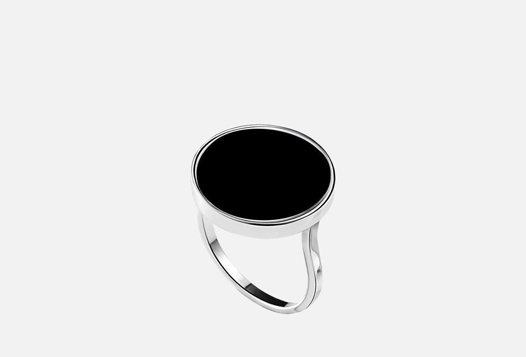 

Кольцо Серебряное THE REASON, Диск с ониксом 15 мм 18,5 мл