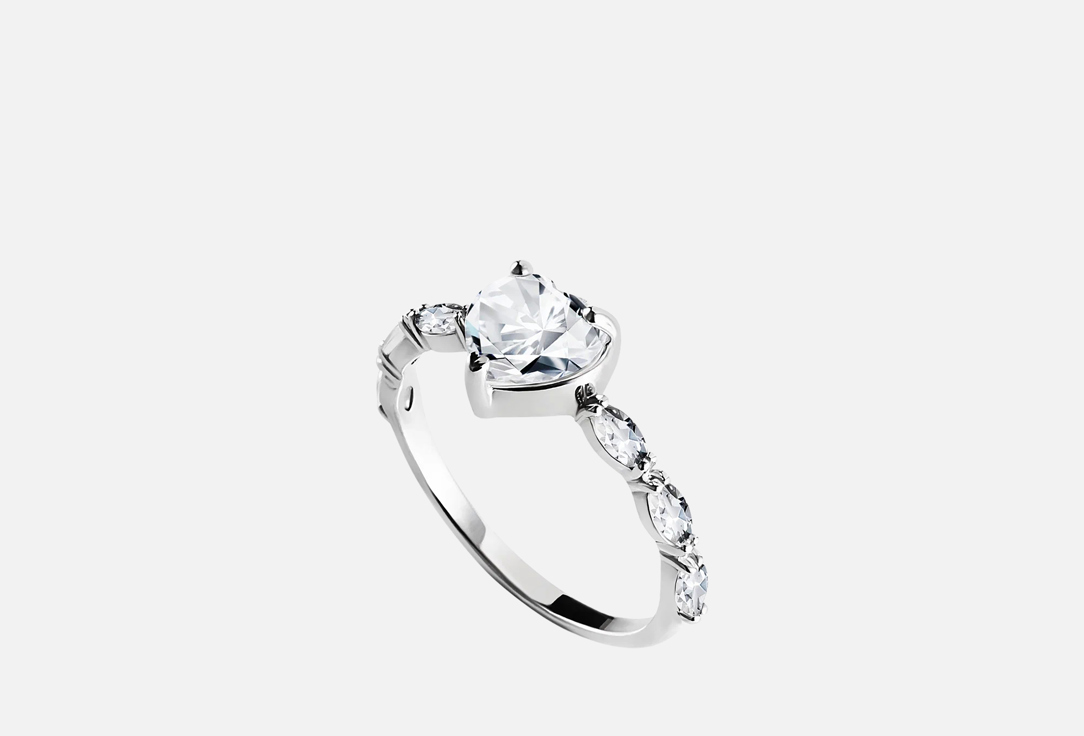 Изображение товара Кольцо Серебряное The Reason Сердце Sparkle с горным хрусталем