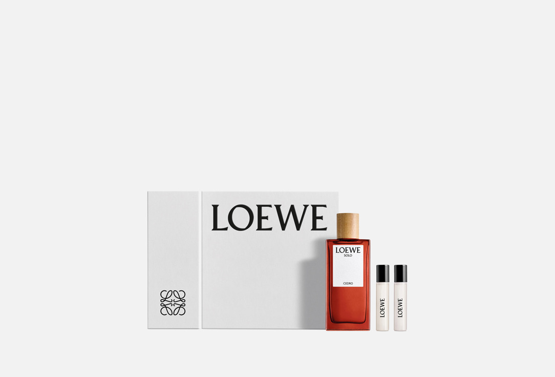 Изображение товара Подарочный набор Loewe Solo cedro с ароматами для мужчин 3 предмета