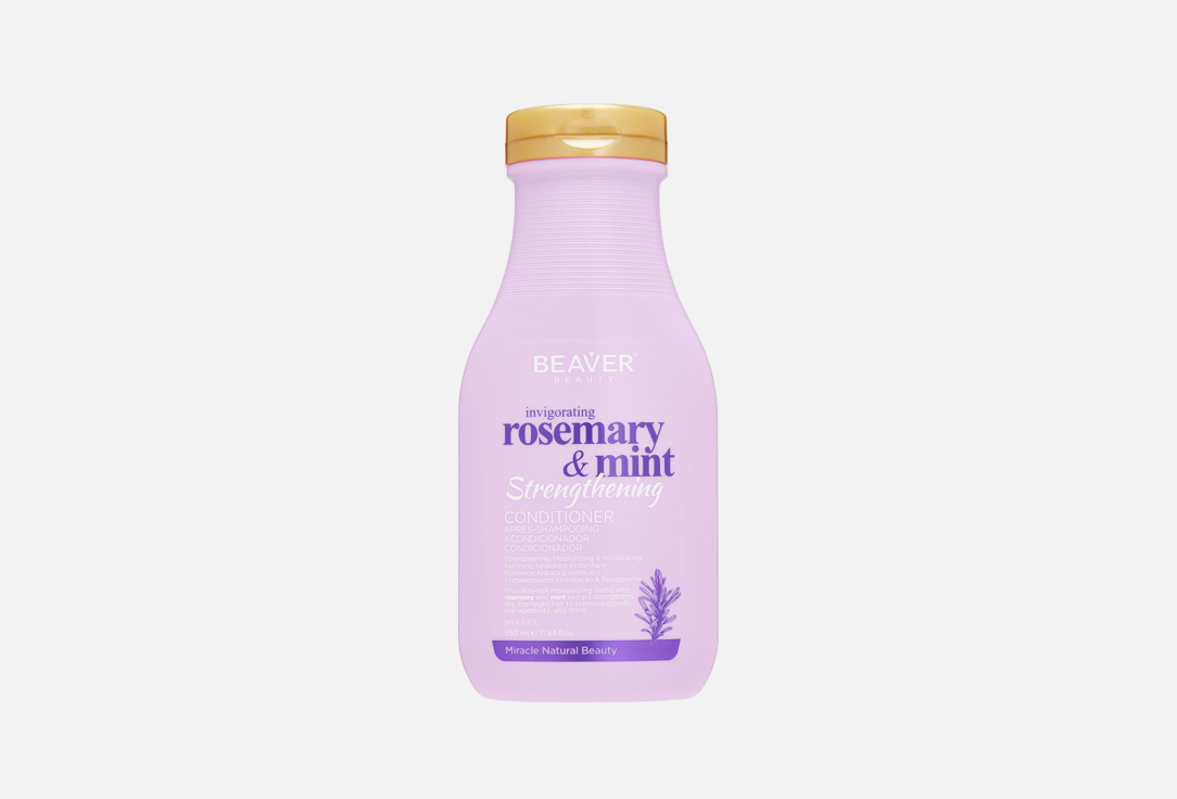 Изображение товара Кондиционер для волос Beaver Rosemary Mint 350 мл натуральный уход увлажнение и питание