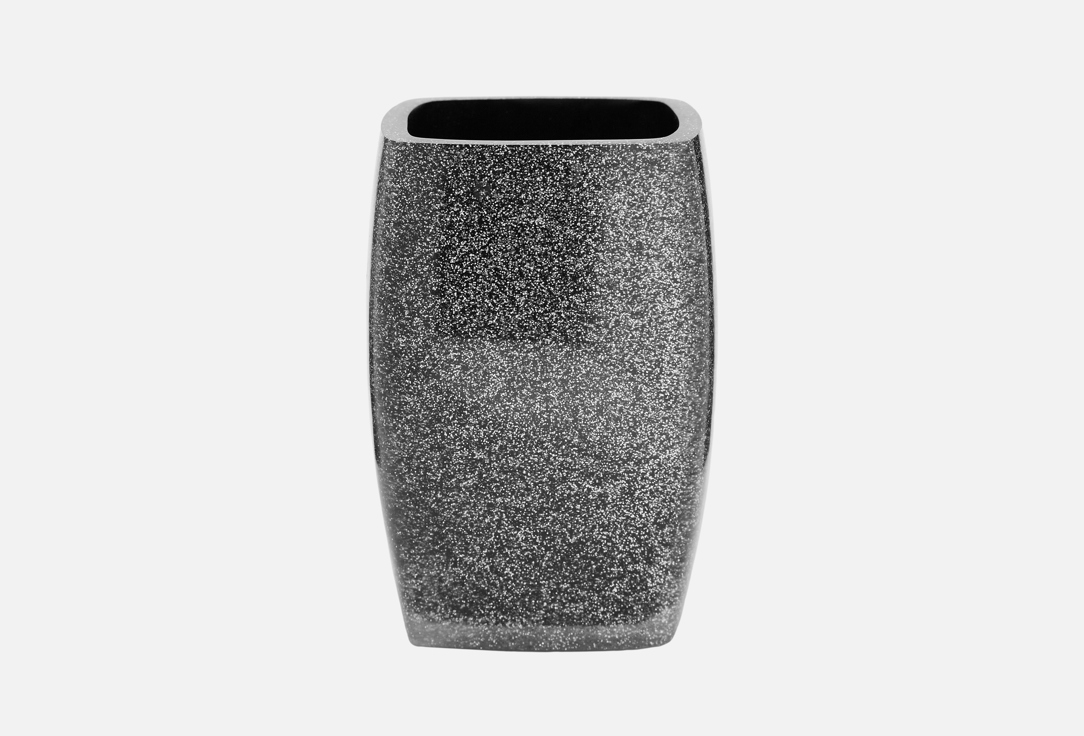 Изображение товара Стаканчик Ridder Dina черный для ванной комнаты из полирезина