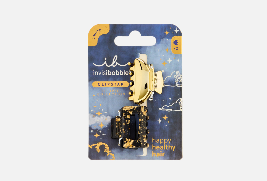 

Заколка-крабик для волос INVISIBOBBLE, Eclipse Lunar Glam 2 шт