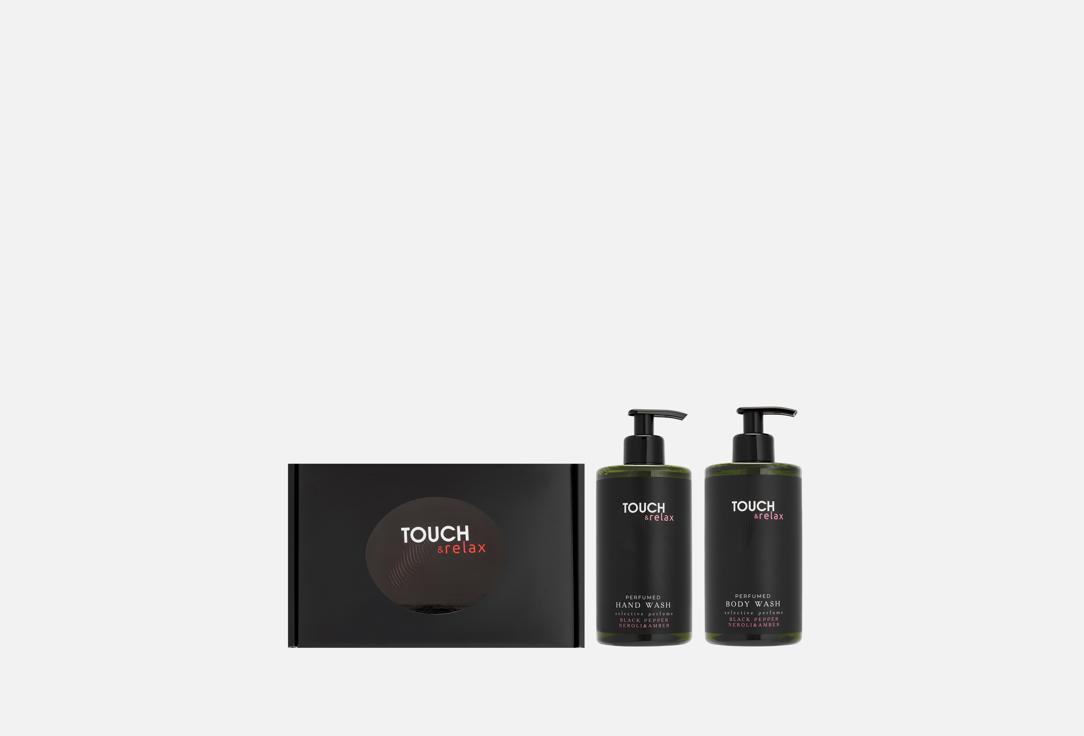 

Подарочный набор для ухода за телом TOUCH&RELAX, Black pepper, neroli & amber 2 шт