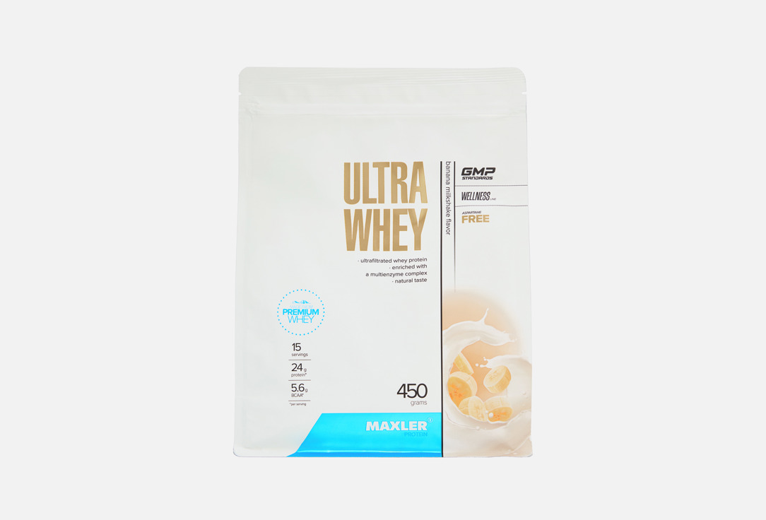 Изображение товара MAXLER Ultra Whey банановый протеин порошок для восстановления и набора мышечной массы