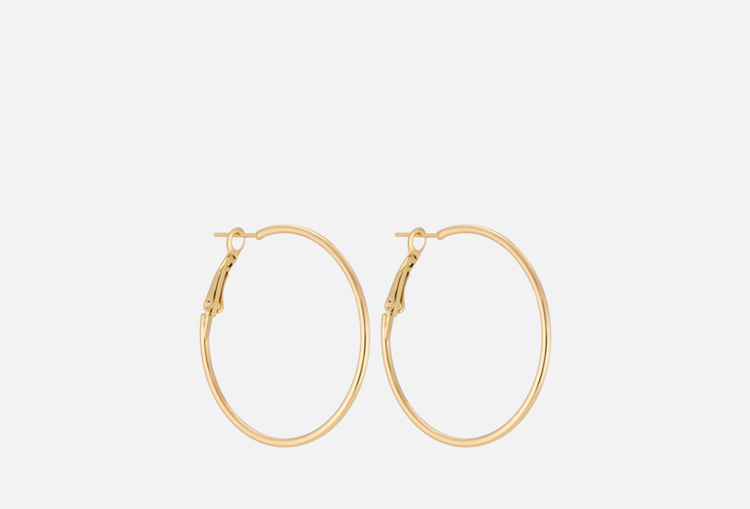 Изображение товара Серьги-кольца RINOVA золотистые диаметром 4 см