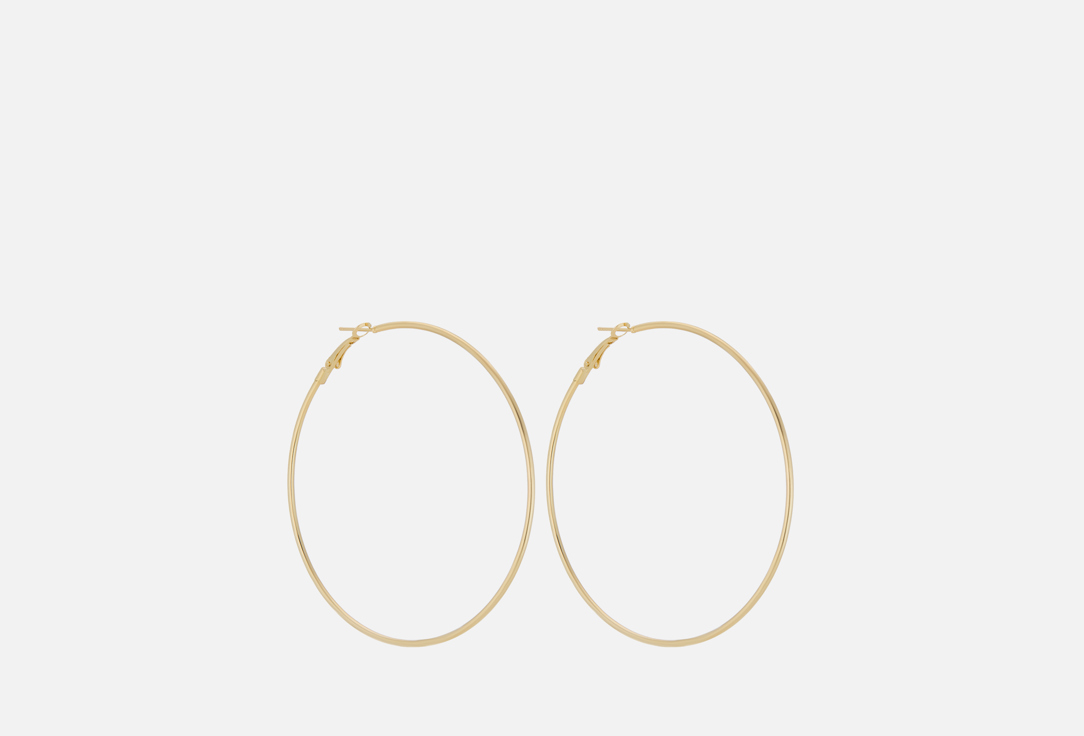 Изображение товара Серьги-кольца RINOVA серебристые 7 см для женщин стильное украшение