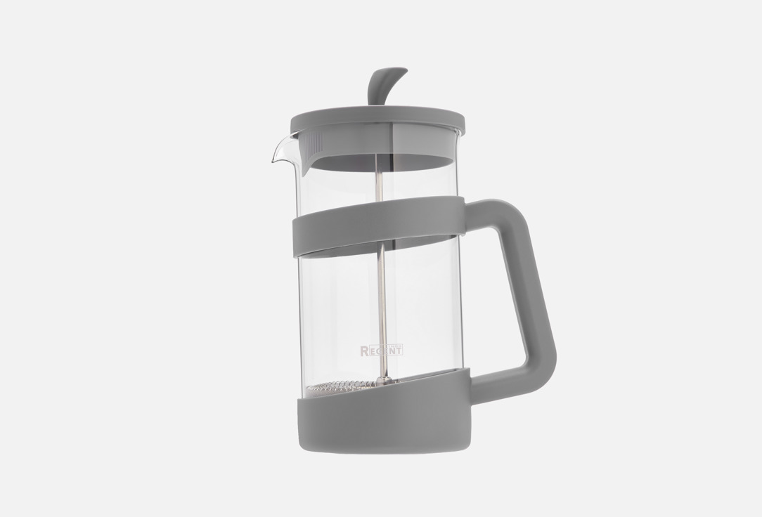Изображение товара Френч-пресс Regent inox Linea FRANCO 1 л для кофе и чая с анти-капля системой и термостойким стекло