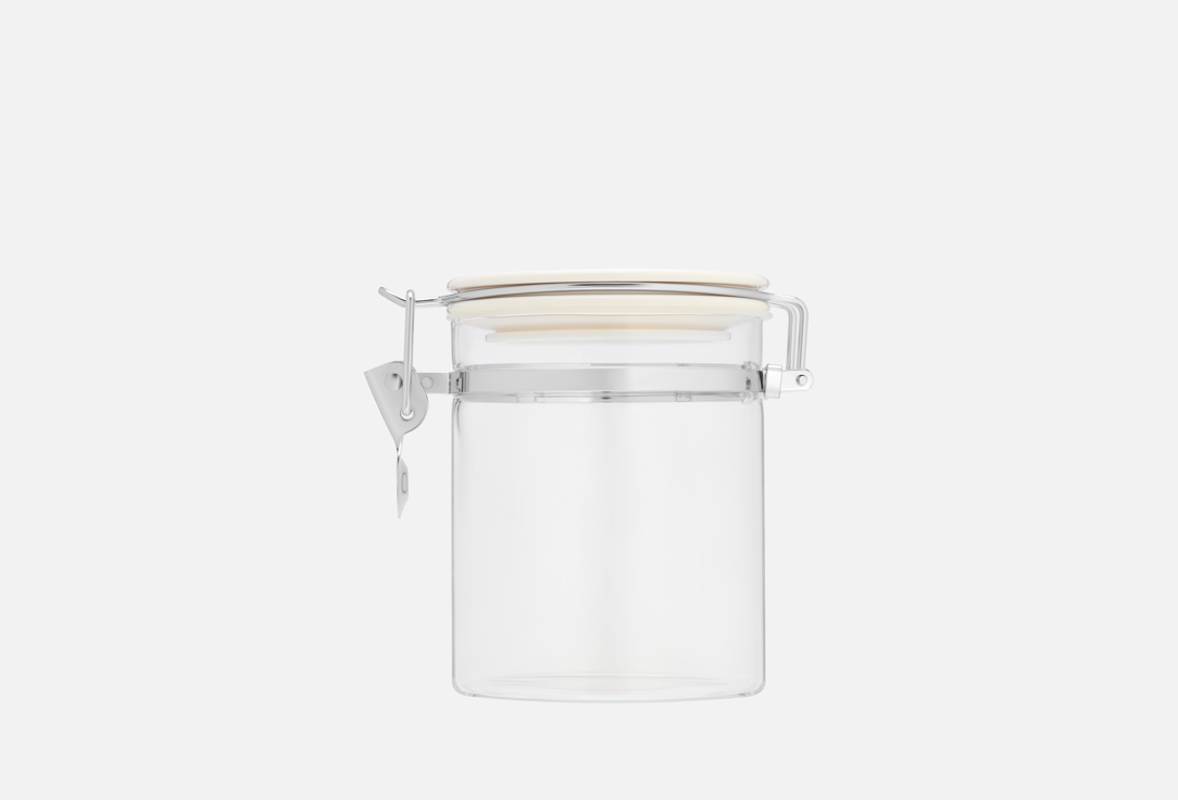 Изображение товара Банка для сыпучих продуктов с замком Regent inox Linea Desco 800 мл надежная герметичная емкость дл