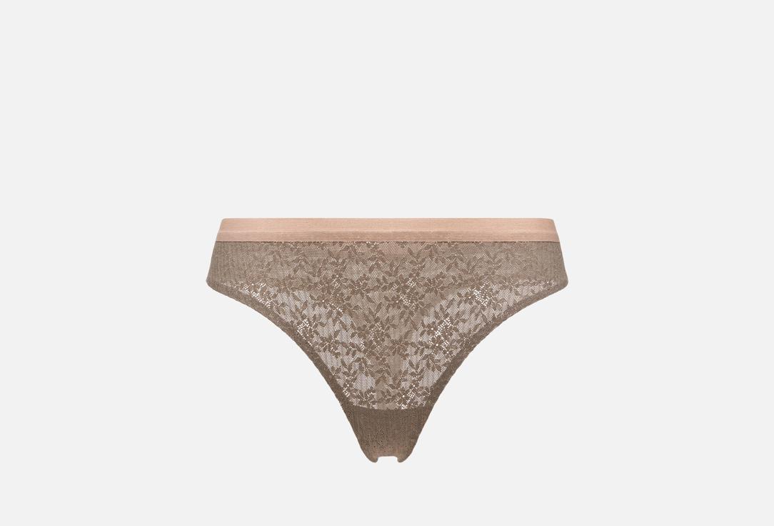 Изображение товара Трусы-стринги с высокой посадкой Belle YOU Lace Flower из эластичного кружева для женщин