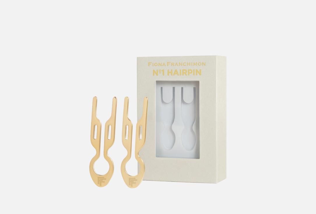 

Набор шпилек для волос NO1 HAIRPIN FIONA FRANCHIMON, Petite Yellow Gold finish 2 шт