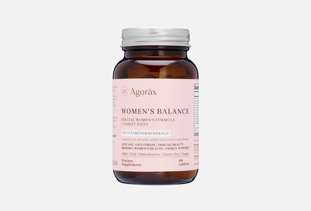 Изображение товара Комплекс витаминов и минералов для женщин Agorax Women's Balance таблетки
