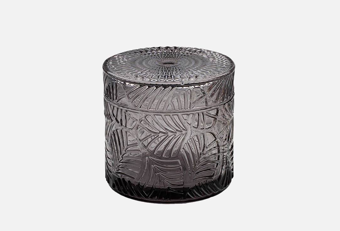 

Стеклянная шкатулка ВЕЩИЦЫ, Серый, Круглая, с крышкой 1 шт