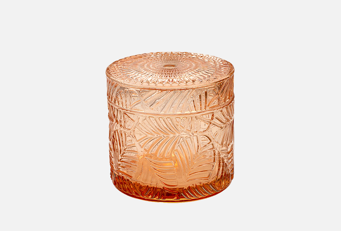 

Стеклянная шкатулка ВЕЩИЦЫ, Оранжевый, Круглая, с крышкой 1 шт