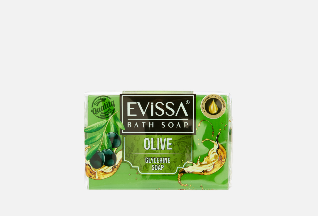 Изображение товара Твердое мыло EVISSA olive для очищения и увлажнения кожи 150 г
