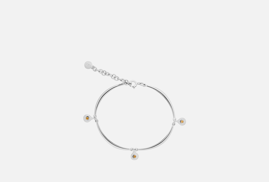 Изображение товара Серебряный браслет Darkrain Three of Pentacles с цитрином 16-19 см