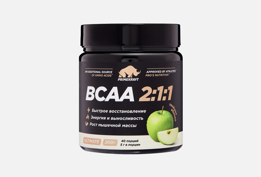 

BCAA PRIME KRAFT, Со вкусом Зелёного яблока в порошке 200 г