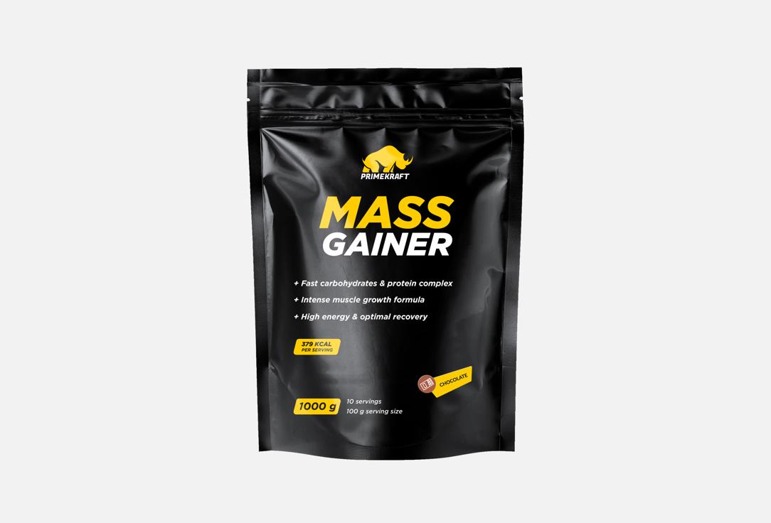 Изображение товара Гейнер Prime Kraft Mass со вкусом шоколада - быстрое питание для набора мышечной массы 1000 г