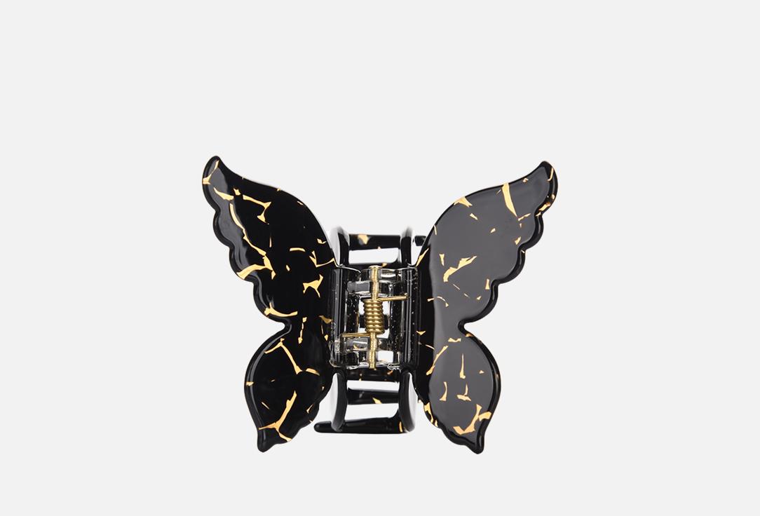 Изображение товара Краб для волос Assoro Butterfly Noir из биоразлагаемого ацетата 7х5 см черный