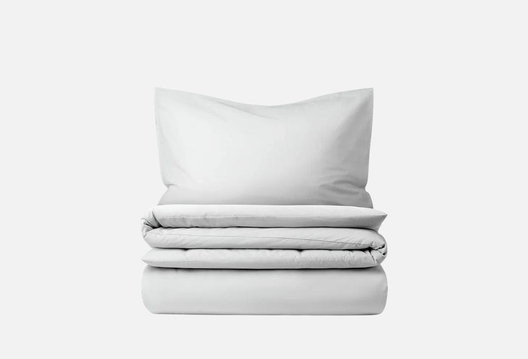 

Комплект постельного белья без простыни PRAGMA, Белый, Telso, облачный белый, двуспальный 2-спальный мл