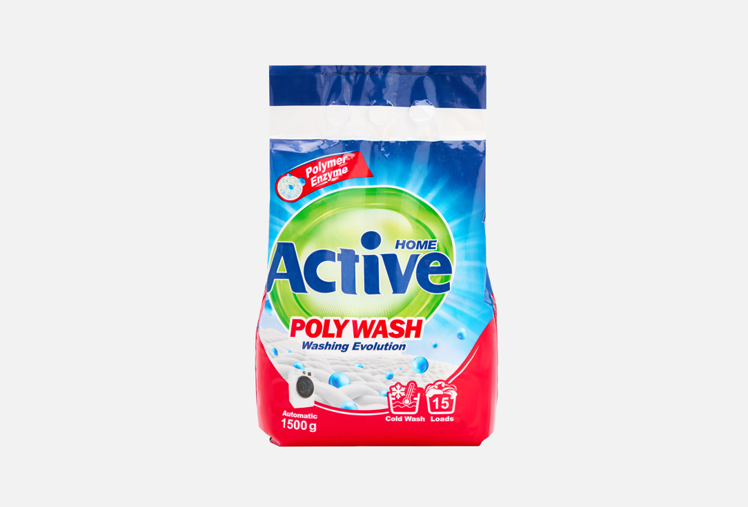 Изображение товара Стиральный порошок Home Active Poly Wash для автоматической и ручной стирки 1500 г