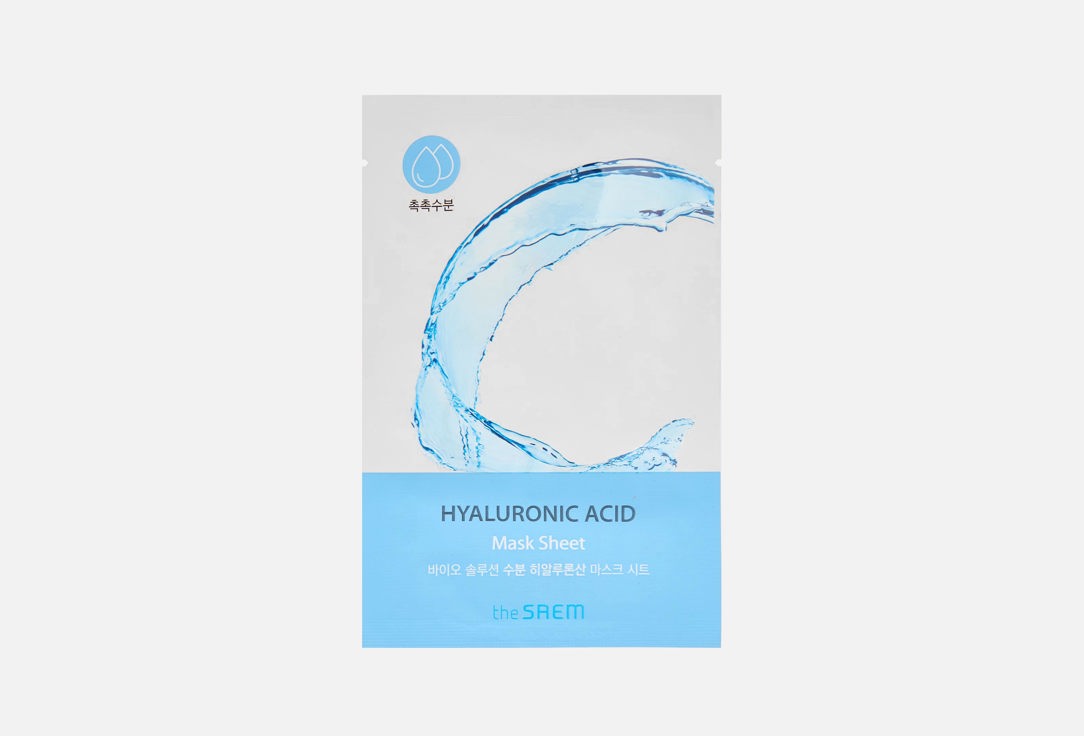 

тканевая маска для лица THE SAEM, Hydrating Hyaluronic Acid 1 шт