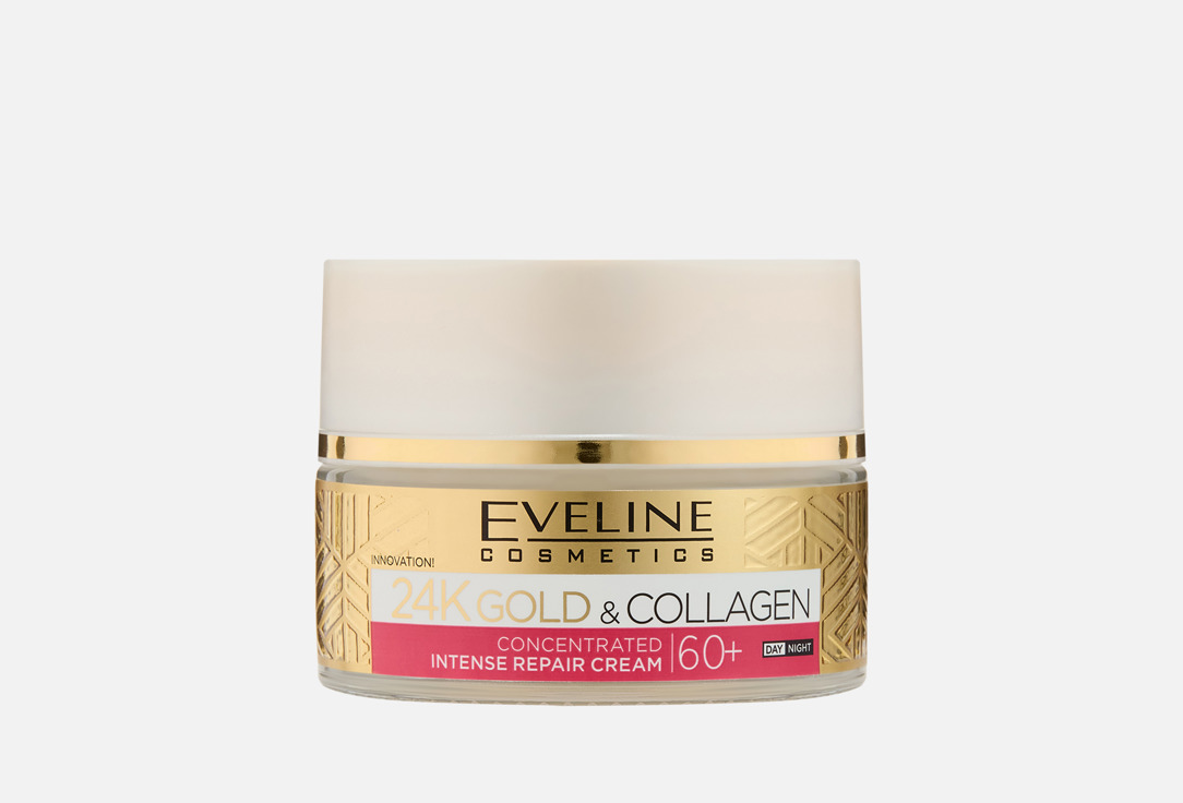 

Восстанавливающий крем для лица, 60+ EVELINE, 24K Gold & Collagen 50 мл