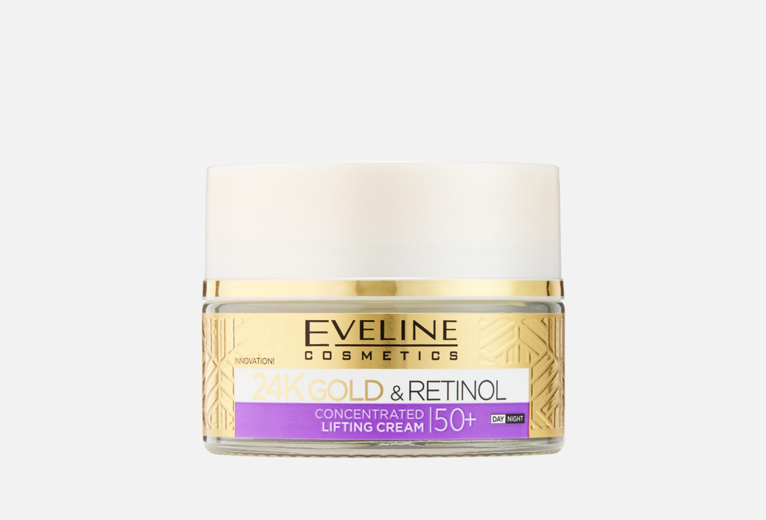 

Крем-лифтинг для лица, 50+ EVELINE, 24K Gold & RETINOL 50 мл