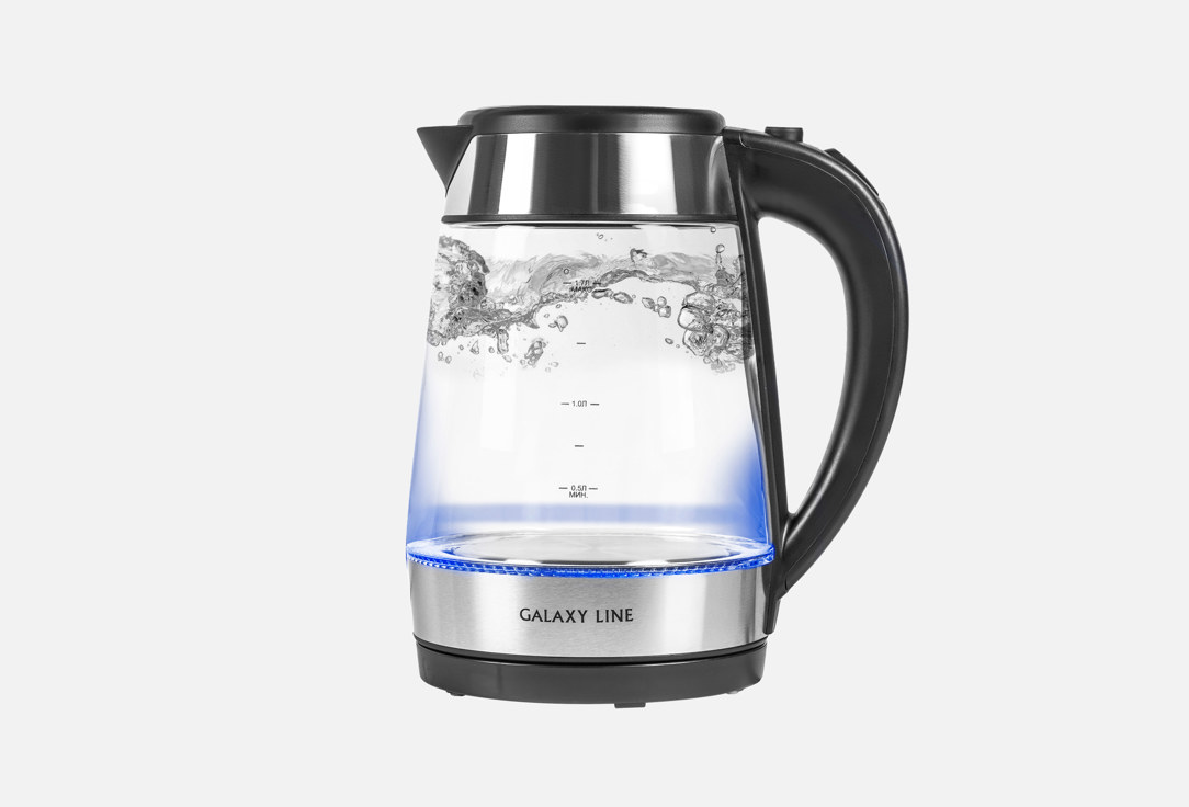 Изображение товара Электрический чайник GALAXY LINE GL0558 2220 Вт объем 1,7 л стекло подсветка