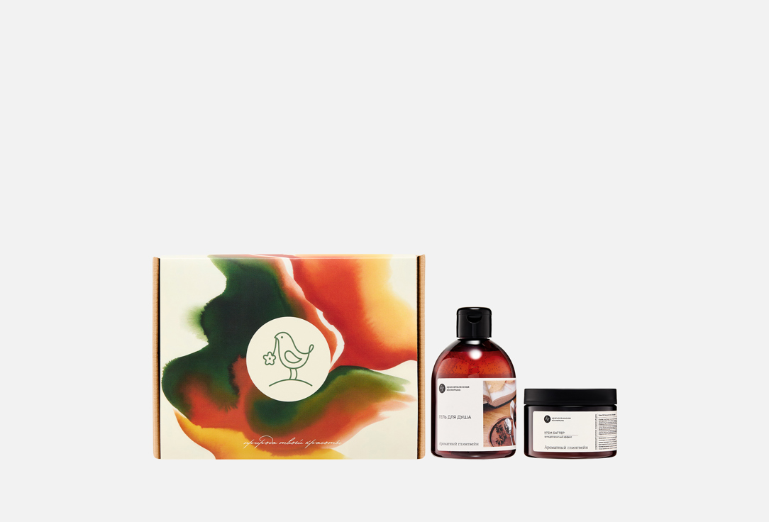 Изображение товара Набор для тела Глинтвейн Краснополянская косметика Крем‑баттер и гель для душа