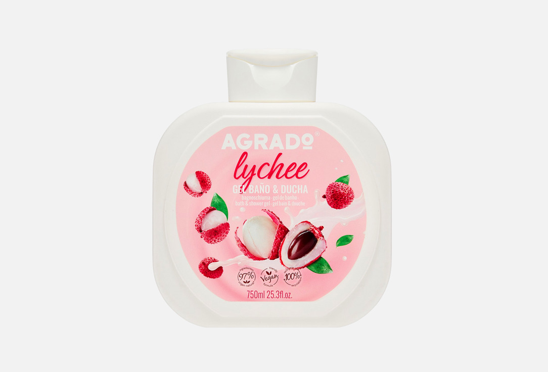 

Гель для душа AGRADO, LYCHEE 750 мл