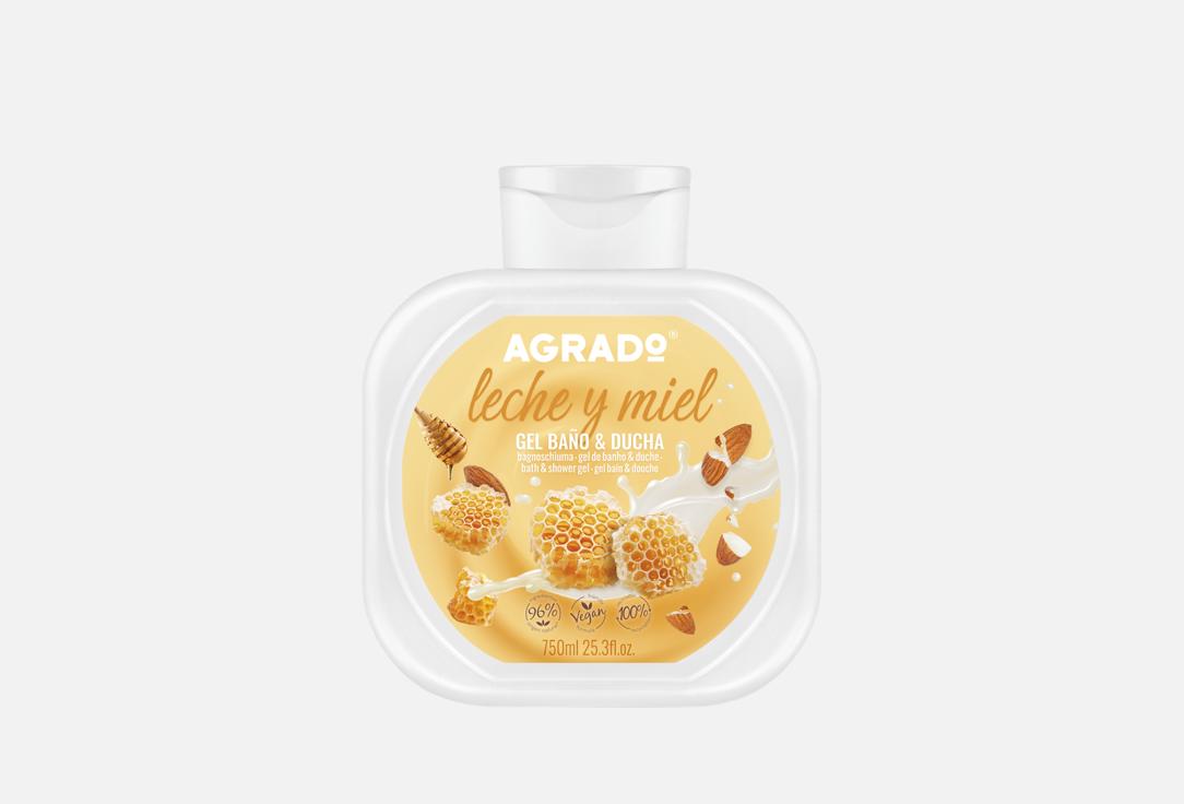 Изображение товара Гель для душа AGRADO MILK & HONEY 750 мл мягкое очищение и увлажнение
