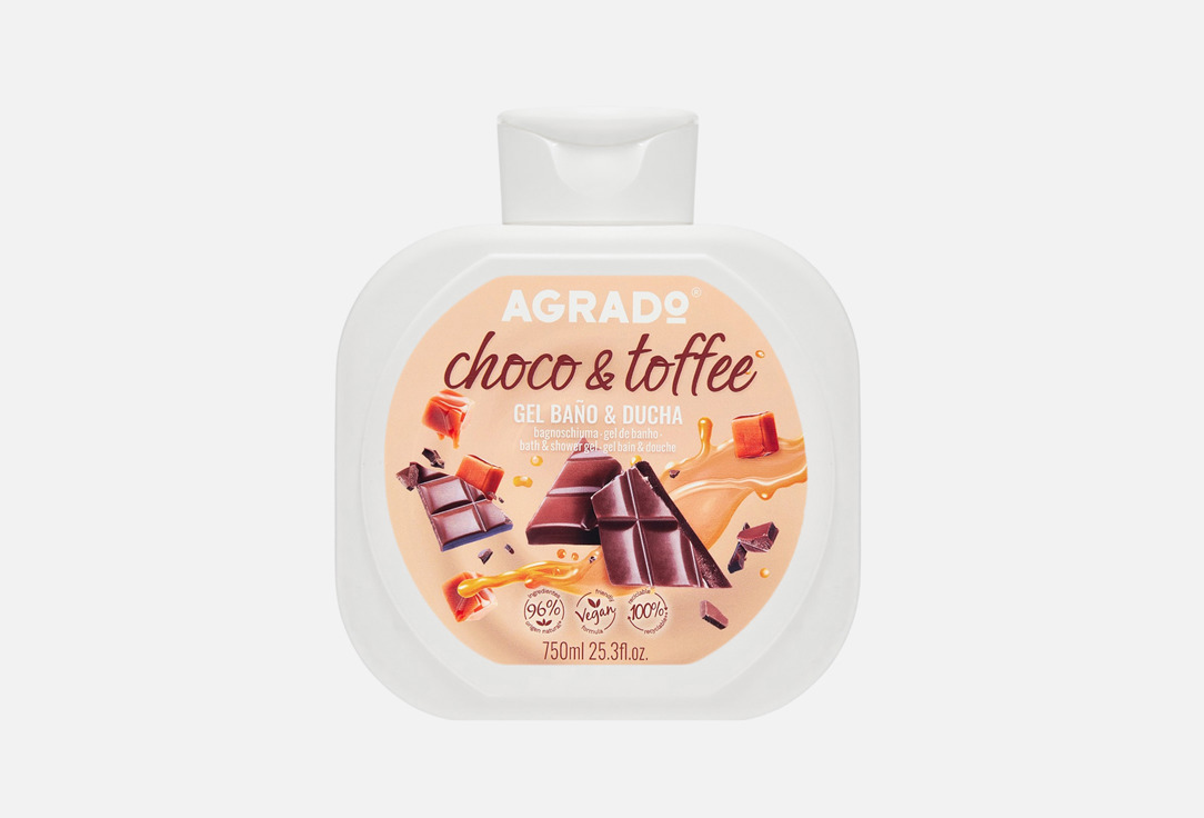 

Гель для душа AGRADO, CHOCO & TOFFEE 750 мл