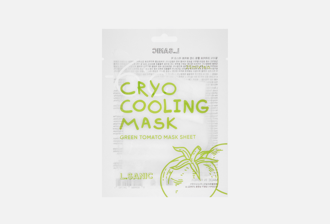 Изображение товара Охлаждающая тканевая маска L.SANIC Cryo Cooling Green Tomato для увлажнения кожи