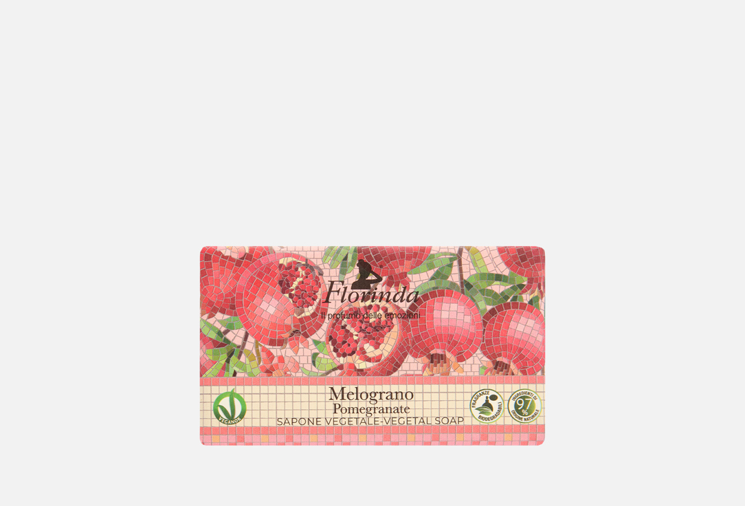 Изображение товара Мыло FLORINDA Pomegranate с органическим оливковым маслом 200 г натуральное для душа и тела