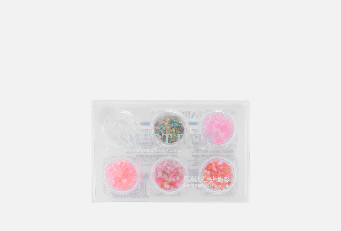 

Набор теней-глиттеров для век SMART BABY, Мультиколор, GLIMMERING RIPPLE 12 г