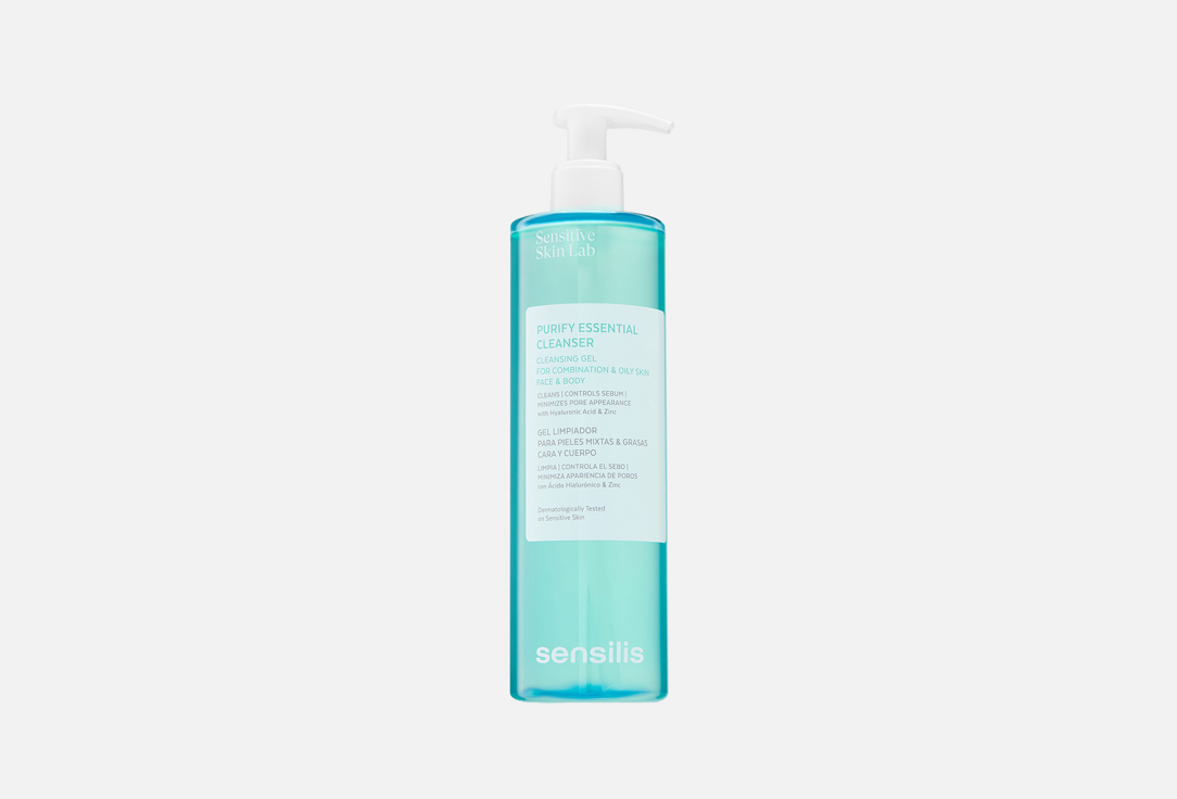 

Очищающий гель для комбинированной и жирной кожи SENSILIS, Purify Essential Cleanser / Cleansing Gel for Combination & Oily Skin 400 мл